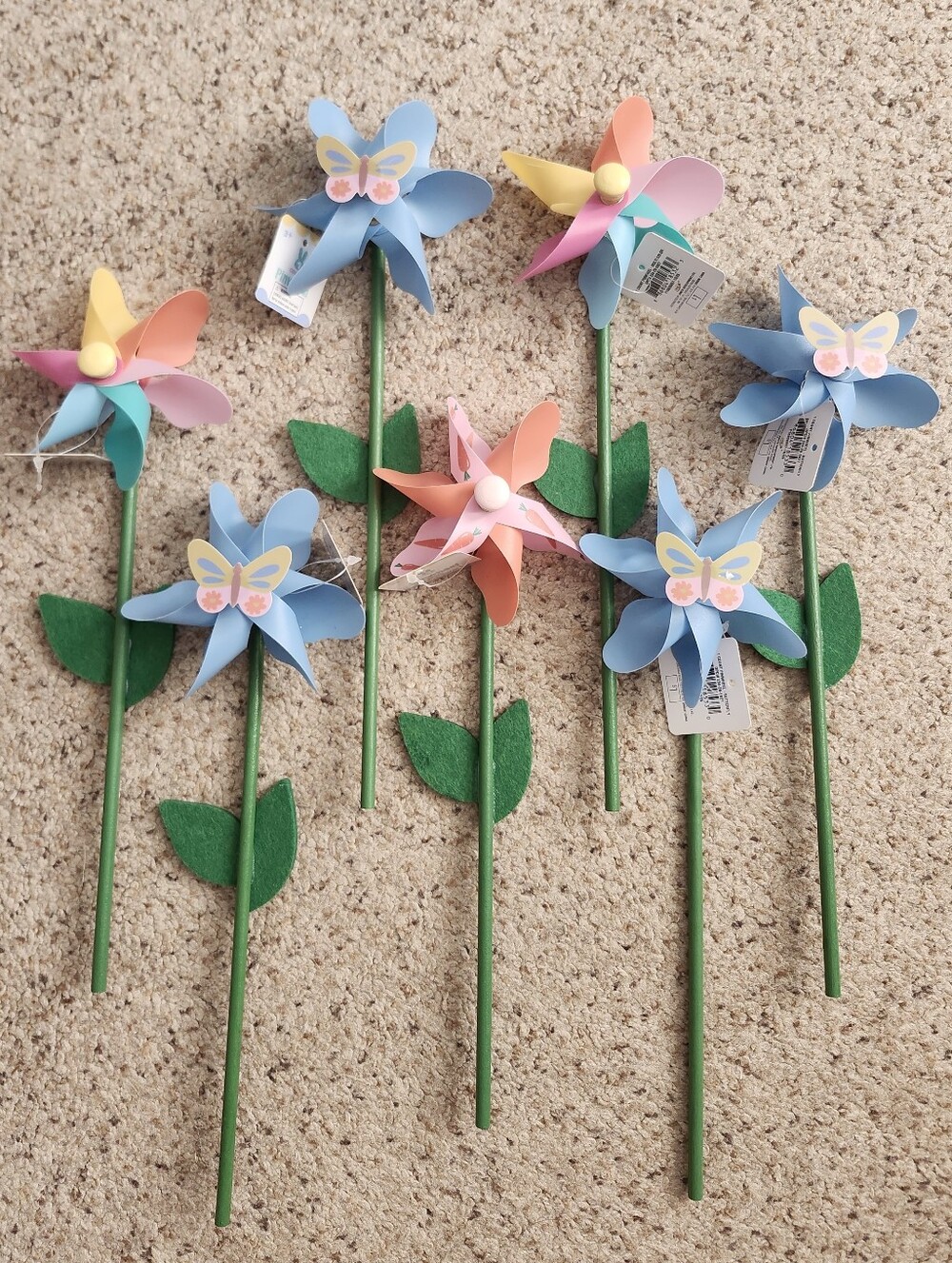 Target Pastel Pinwheel Garden Sticks Bundle